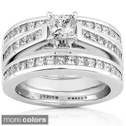 14k Gold 2ct TDW Diamond 3-piece Bridal Ring Set (H-I, I1-I2)