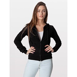 American Apparel Unisex Fine Jersey Zip Hoody