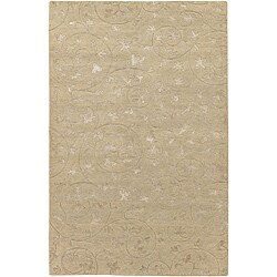 Hand-knotted Wool and Art Silk Area Rug (9' 6 x 13' 6)