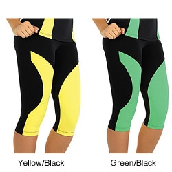 Fajate Women's 'Tierra' Fitness Capri Leggings