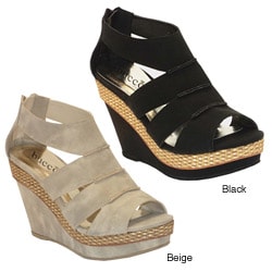 Bucco Women's 'Geisha' Wedge Sandals