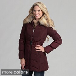 Laundry Women's Quilted Belted Down Coat