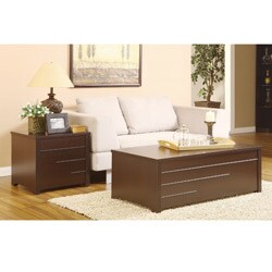 Max Modern Dark Espresso Hidden Storage Coffee Table