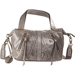 Fossil Grey Monika Small Convertible Leather Satchel