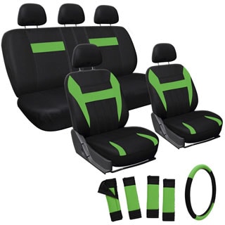 Oxgord Green 17-piece Car Seat Cover Automotive Set-Image