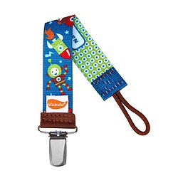 Ulubulu Personalized Pacifier Clip in Robonaut