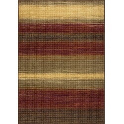Urban Dunes Woven Red Rug (5' x 7')