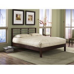Delmar Merlot Queen-size Platform Bed