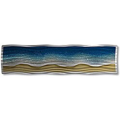 Ash Carl 'Soothing Shoreline' Metal Wall Art