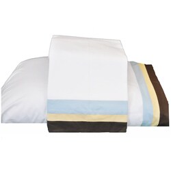 Cottage Home 'Solon' 3-layer Colored Cuff Sheet Set