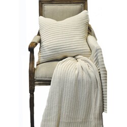 Samson Natural Knitted Throw and Pillow