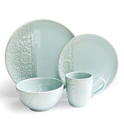 American Atelier Blue Crochet Dining Set