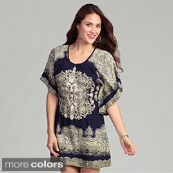 Angie Junior's Printed Kimono Sleeve Dress