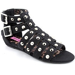 Betsey Johnson Women's Aeroo Black Sandals
