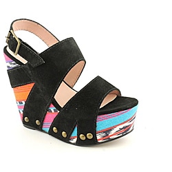 Betsey Johnson Women's Ajaya Black Sandals