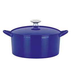 Dansk Blue Cast Iron 6-quart Dutch Oven