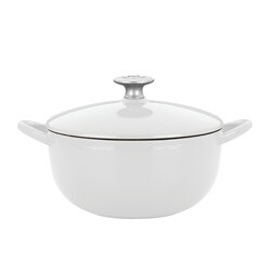 Mario Batali by Dansk Classic White 3-quart Cast Iron Soup Pot