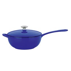 Dansk Blue Cast Iron 4-quart Saucepan