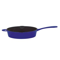 Mario Batali by Dansk Classic Blue 12-inch Cast Iron Open Saute Pan