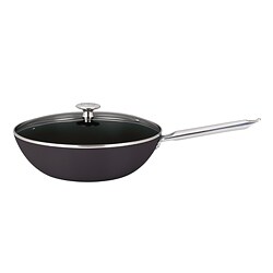 Mario Batali by Dansk 'Mario Light' Black 12-inch Cast Iron Stirfry