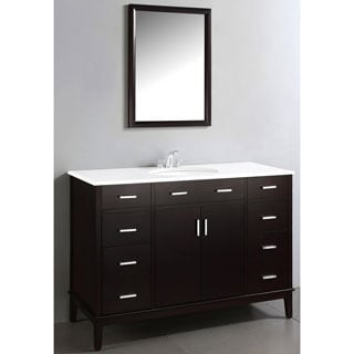 Oxford Dark Espresso Brown 48-inch Bathroom Vanity