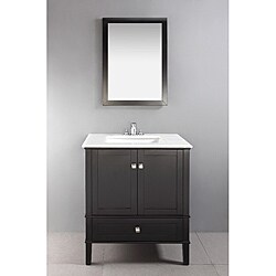 Windham Black 30-inch Bath Vanity