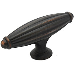 GlideRite 2.56-inch Oil Rubbed Bronze Fluted Cabinet Knob (Pack of 10)