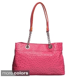 Mondani Ostrich-embellished Tote Handbag