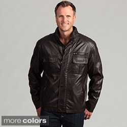Izod Men's Faux Leather Jacket