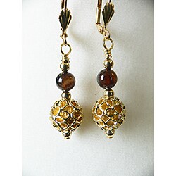 Palmtree Gems "Calista" Filigree Earrings