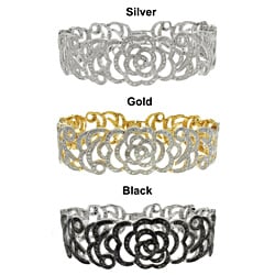 Diamond Accent Flower Bracelet