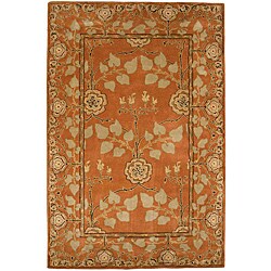 Hand Tufted Orange Wool Rug (2'6 x 8')