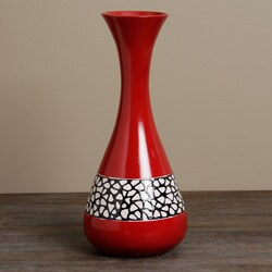 Vitraz Red Decorative Vase (Peru)