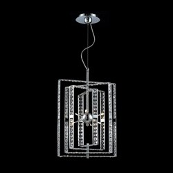Aurora Chrome and Crystal Chandelier
