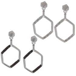 Sterling Silver 1/5ct TDW Diamond Dangle Earrings