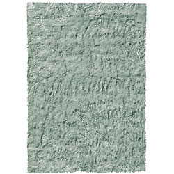 Hand-tufted Jade Green Shag Rug (5'3 x 7'7)