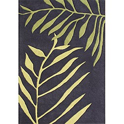 Sabrina 100% Hand Made Tender Green New Zealand Wool Rug (8' x 10')