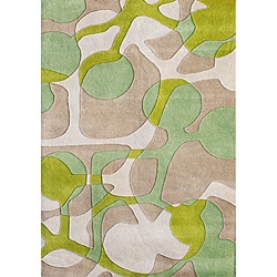 Metro Hand Made Beige Tufted 100% New Zealand Wool Area Rug (9' x 12')