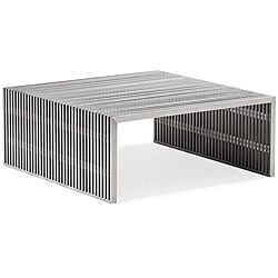 Novel Square Stainless Steel Coffee Table