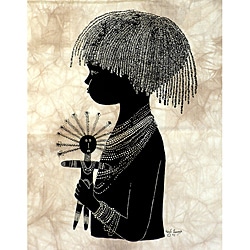 ###  'Maasai Child' Heidi Lange Screen Print (Kenya)