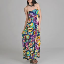 24/7 Comfort Apparel Women's Printed Maxi Dress
