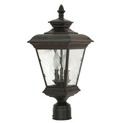 Charter 2-light Old Penny Bronze Post Lantern