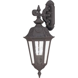 Cortland Arm Down 3-light Satin Iron Ore Wall Sconce