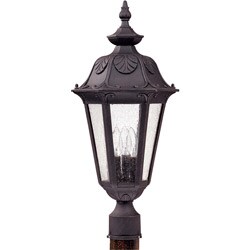 Cortland 3-light Satin Iron Ore Post Lantern