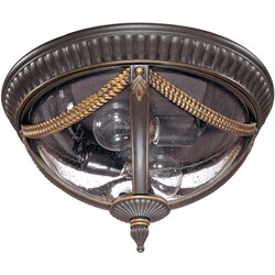 Philippe 2-light Belgium Bronze Flush Mount