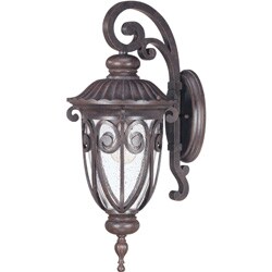 Corniche Arm Down 1-light Burlwood Wall Sconce