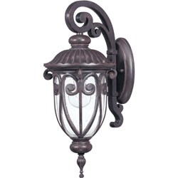 Corniche Arm Down 1-light Burlwood Small Wall Sconce