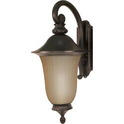 Parisian Arm Down 1-light Old Penny Bronze Wall Sconce