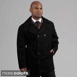 London Fog Men's Wool Blend Peacoat