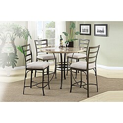 Val Faux Marble Top Counter Height Table